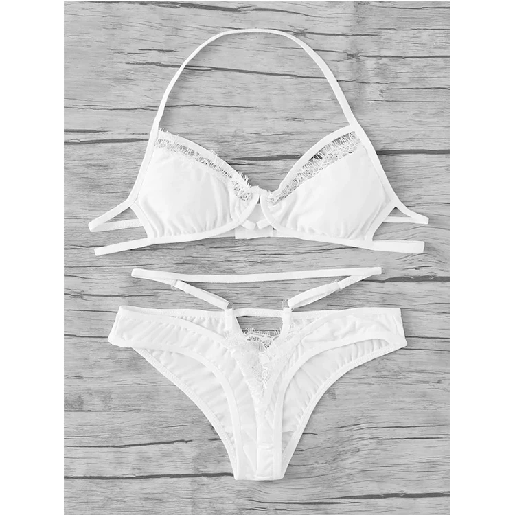 

NY-1004 New Amazon Hot Sales White Babydoll Sexy Lingerie Bra