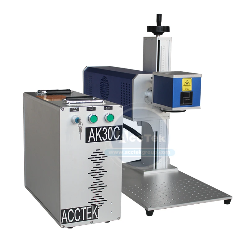 Low cost air cooling wood mdf acrylic stone cnc co2 laser marking machine AK30C