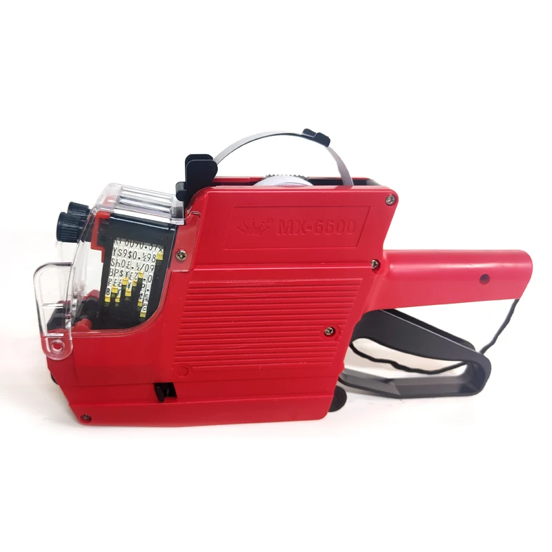 

2 lines Handheld Digital Tag Label Machine Price Labeller Price Gun Price Tagger Labeling For Supermarket