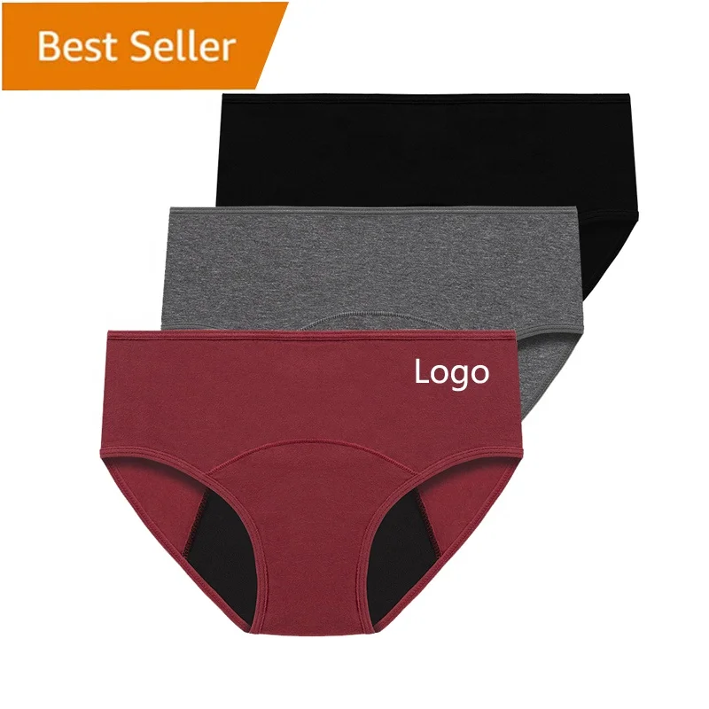 

women's Heavy Flow Protective Leak-Proof Plus size Physiological underwear Safety period undies panty Menstrual Panties