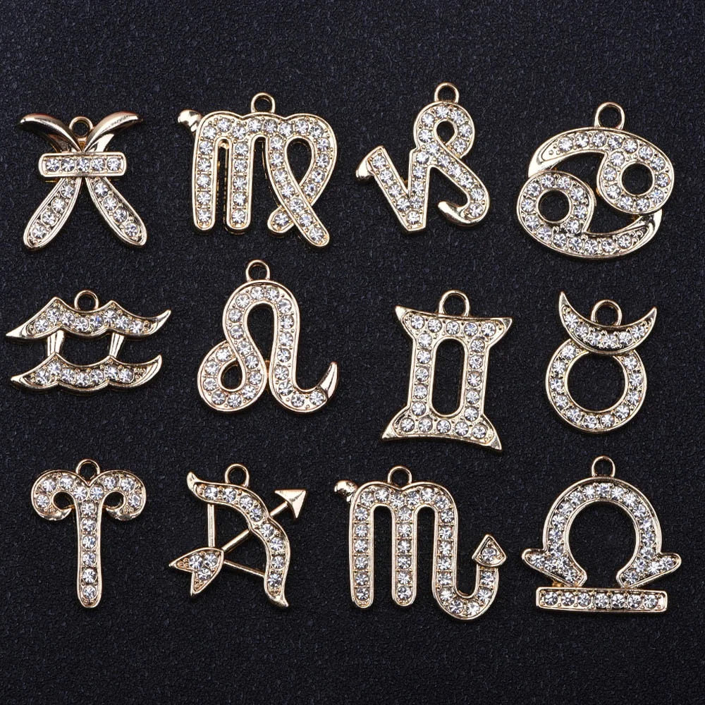 

DIY Clogs Light Up Custom Alloy Metal Horoscope Zodiac Designer Shoe Charm For Promotional Shoe Decoration Charm