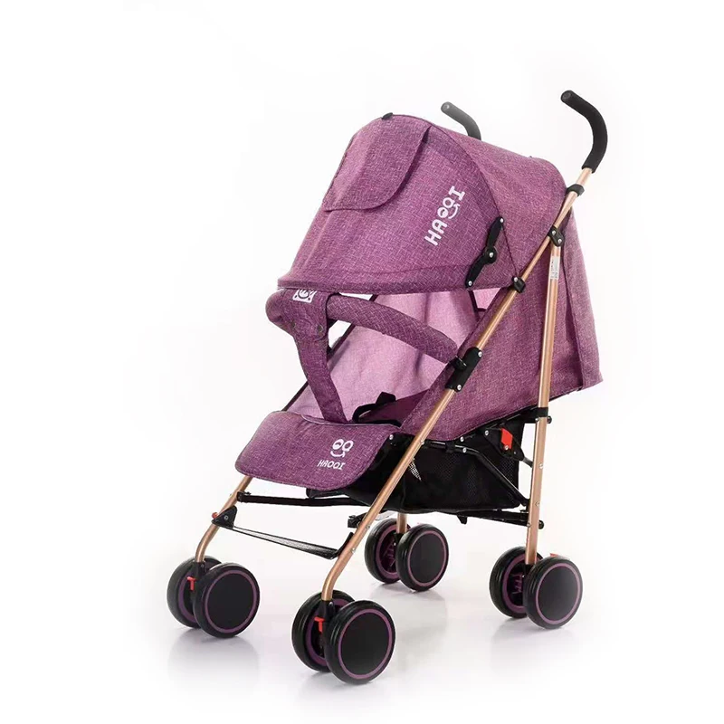 

Wholesale Cheap Oxford Fabric Lightweight Portable Baby Strollers 3 In 1 Stroller Walker Pram Baby Buggy With Basket, Blue/purple/red/coffee