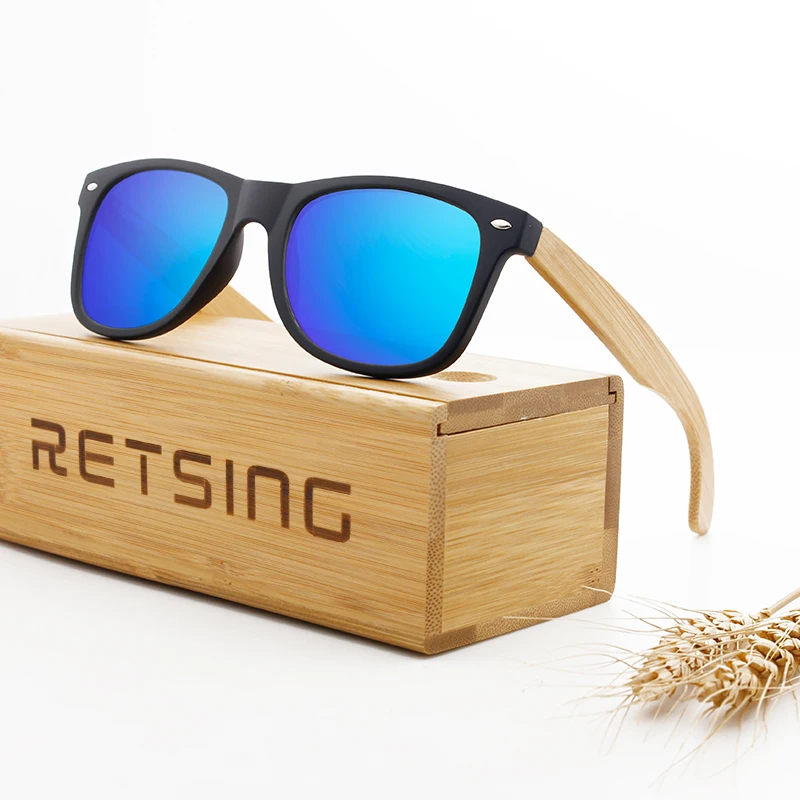 

100% Nature Handmade gafas de sol de marco de madera de bambu wood bamboo sun glasses from China