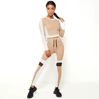 

Women gym wear tops long sleeves sweatpants set