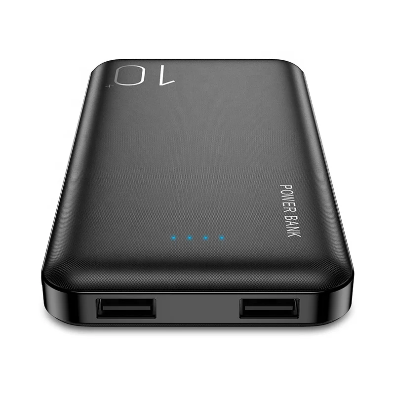 

1 Sample OK Untral Slim Thin Black Rohs 10000mAh Powerbank Portable Mobile Phone Battery Power Bank for MI Custom Accept