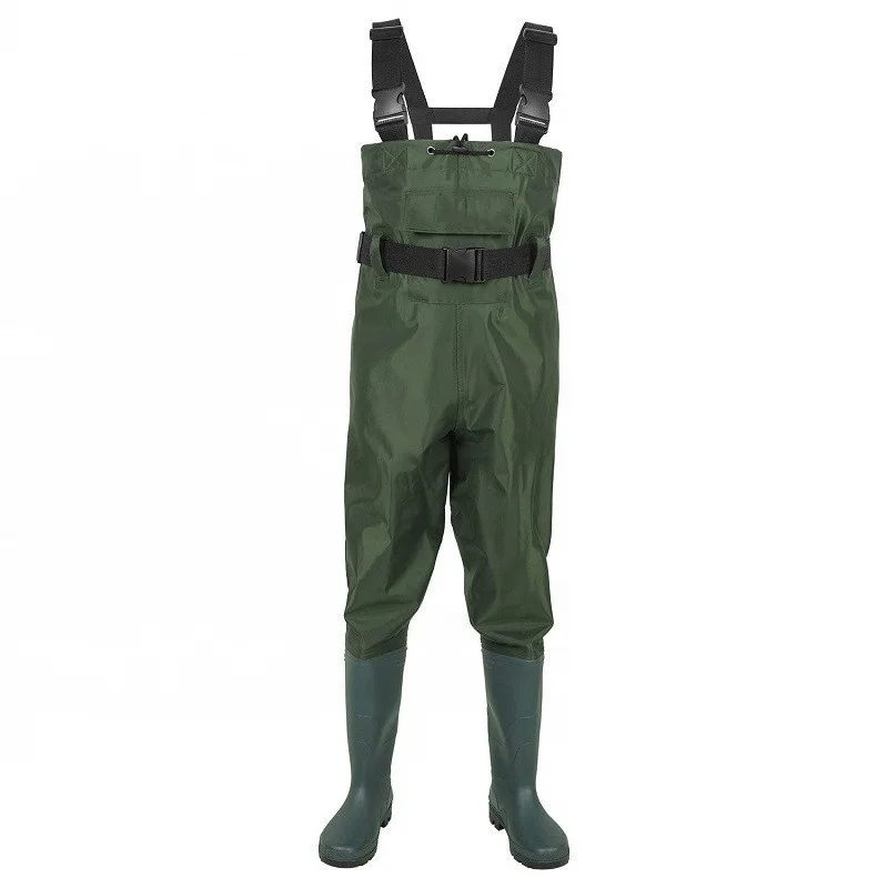 

Men Breathable Lightweight High Chest Waist Fly Fishing waders For Hunting, Green