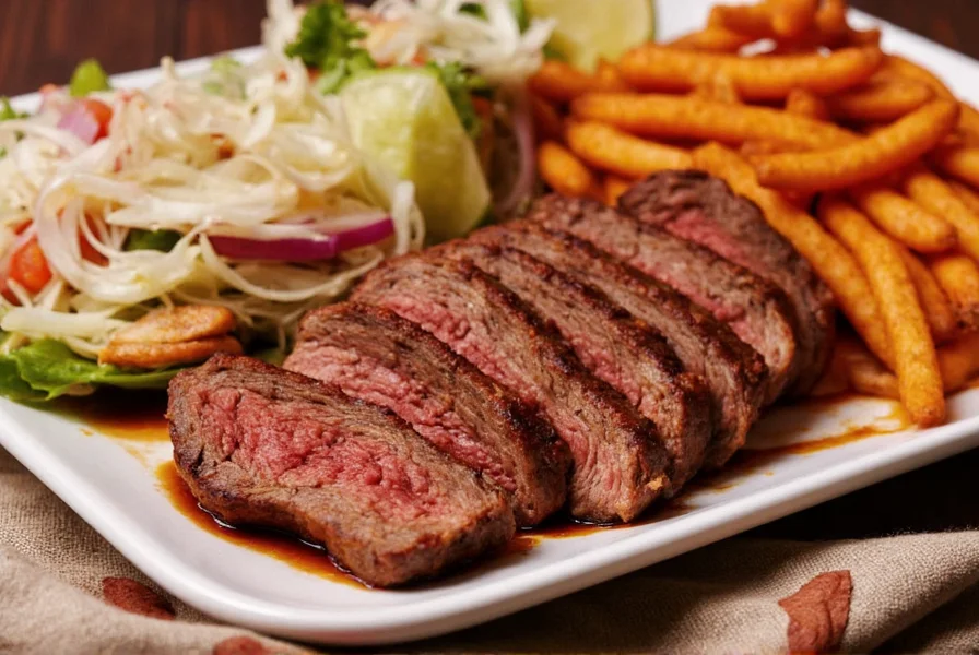 Grilling chipotle seasoned steak outdoors