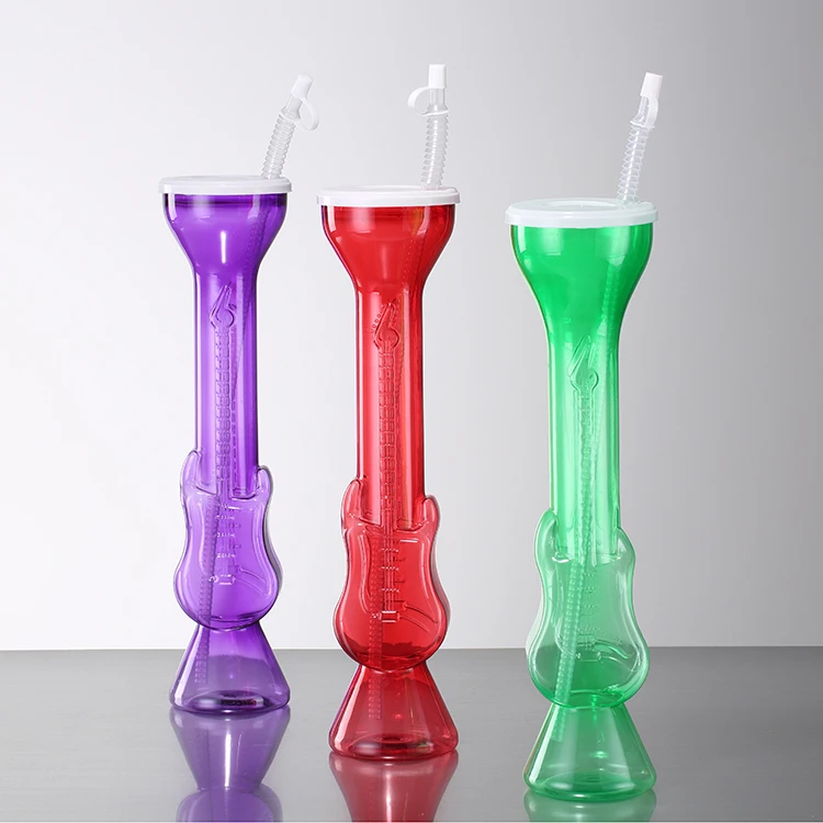 Wholesale Guitar Shaped Plastic Yard Cup For Slushie American Plastic