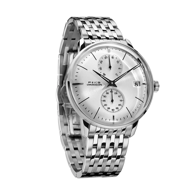 

Professional Manufacturer Automatic Men's Silver Gold Dress Fm212 Multifunctional Watch Mechanical