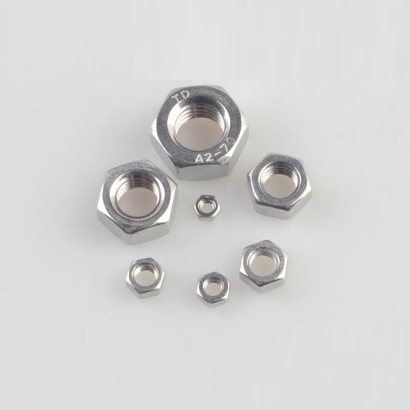 Hot sale 50 Pcs 304 Stainless Steel Hex Nuts Hexagon Nuts M1.6,M2,M2.5 new.JE_gu