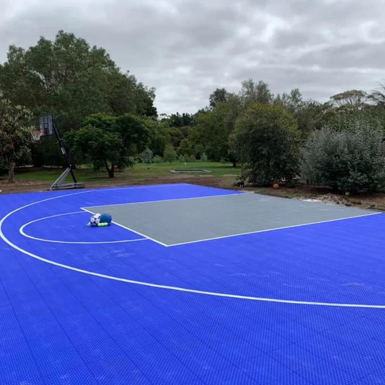 

FUXUAN FLOORING easy to install 20x20 feet backyard basketball court surfaces popular