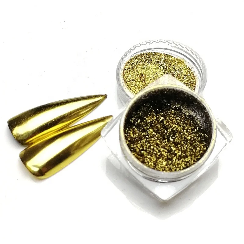 

Chrome Powder Nail Art Glitter Mirror Powder Chrome Glitter Rub Pigment Powder For Nail Design Manicure Mirror Glitter, 24 colors chrome powder nail