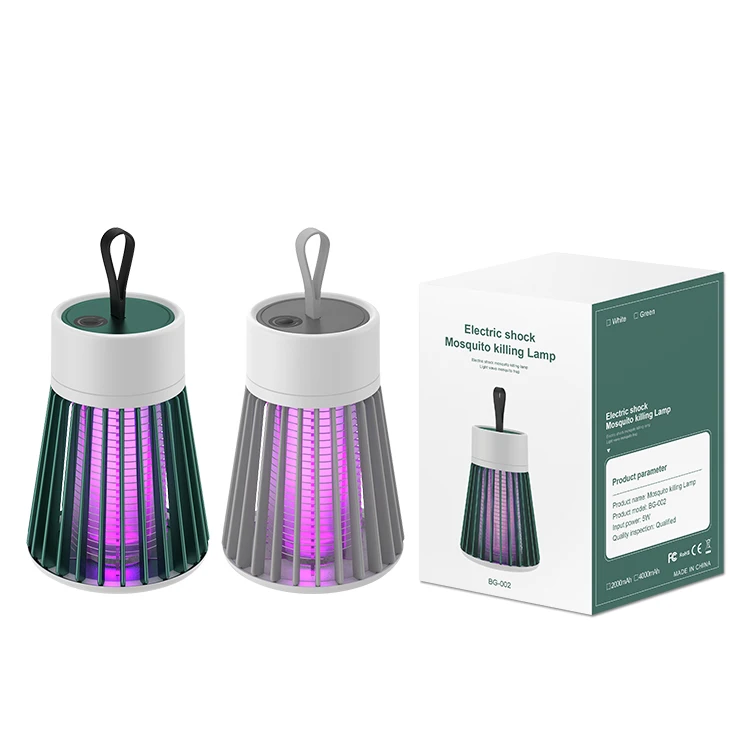 

Kinscoter Home Usb Portable Indoor Silent Physical Insect Repeller Electric Shock Type Mosquito Killing Lamp, Green/white