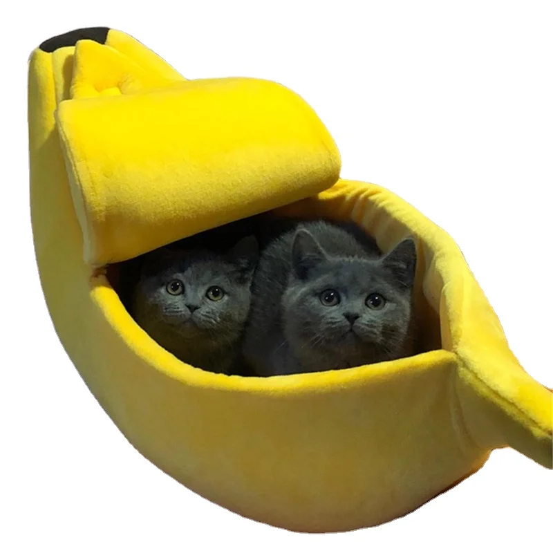 

Banana Shape Pet Dog Cat Bed House Mat Durable Kennel Doggy Puppy Cushion Basket Warm Portable Dog Cat Supplies