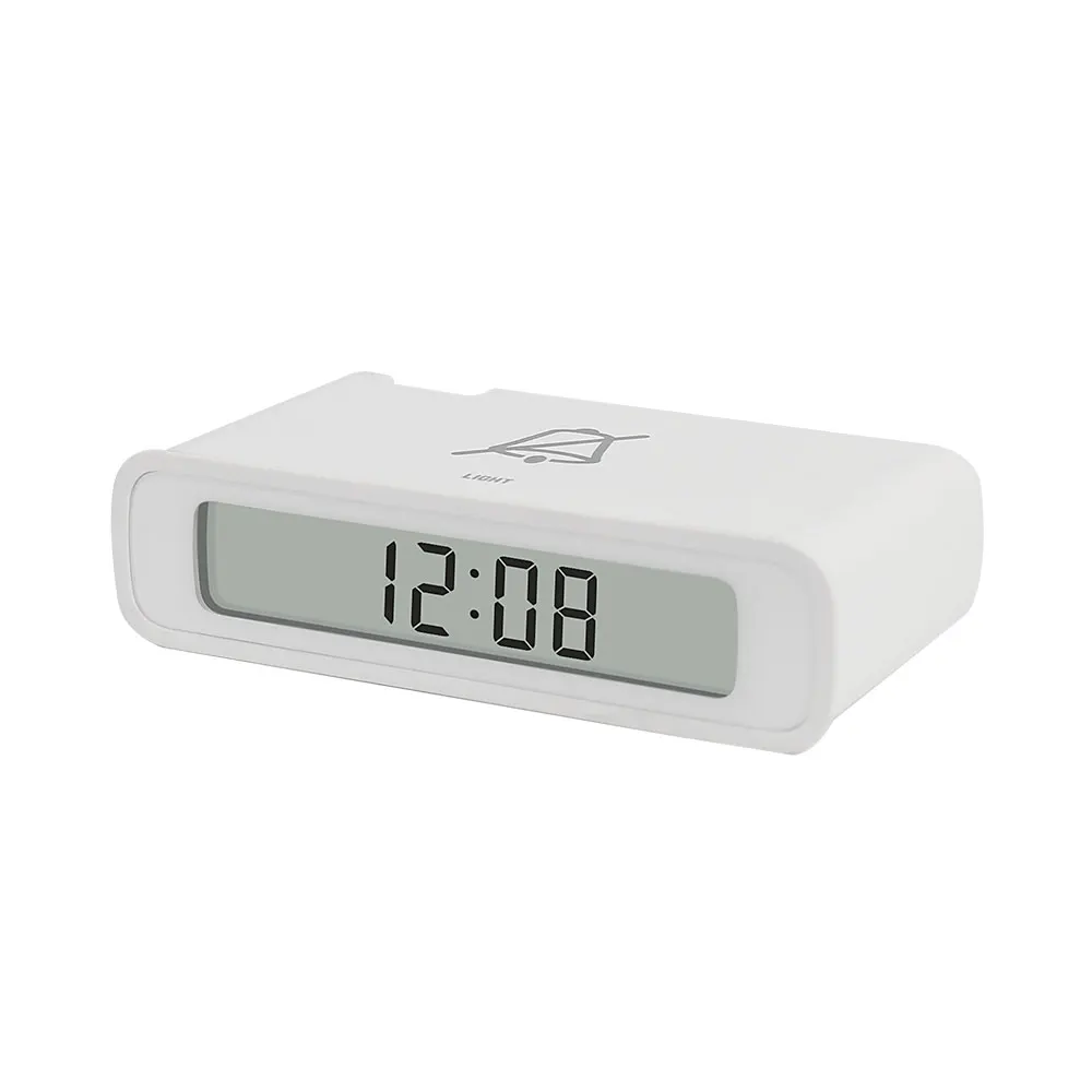 

Factory Hot Digital Bedroom Flip Clock Snooze Clear LCD White Backlight Alarm Table Clock