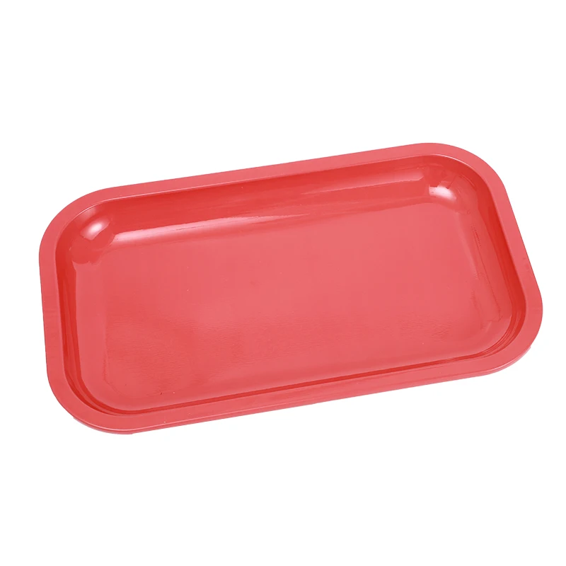 

New design custom rolling tray red serving tray with cover tobacco tin rolling tray