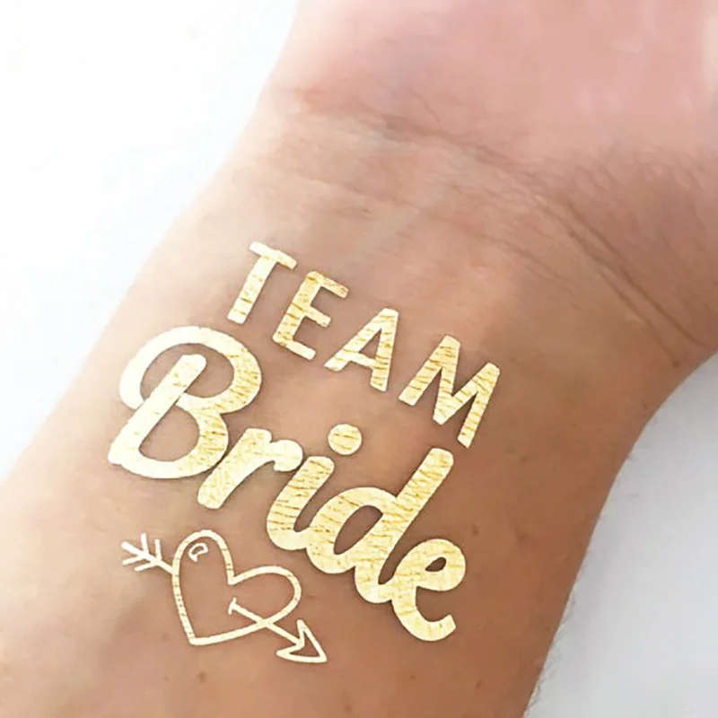 

Team Bride Designs Gold Body Metallic Temporary Tattoo