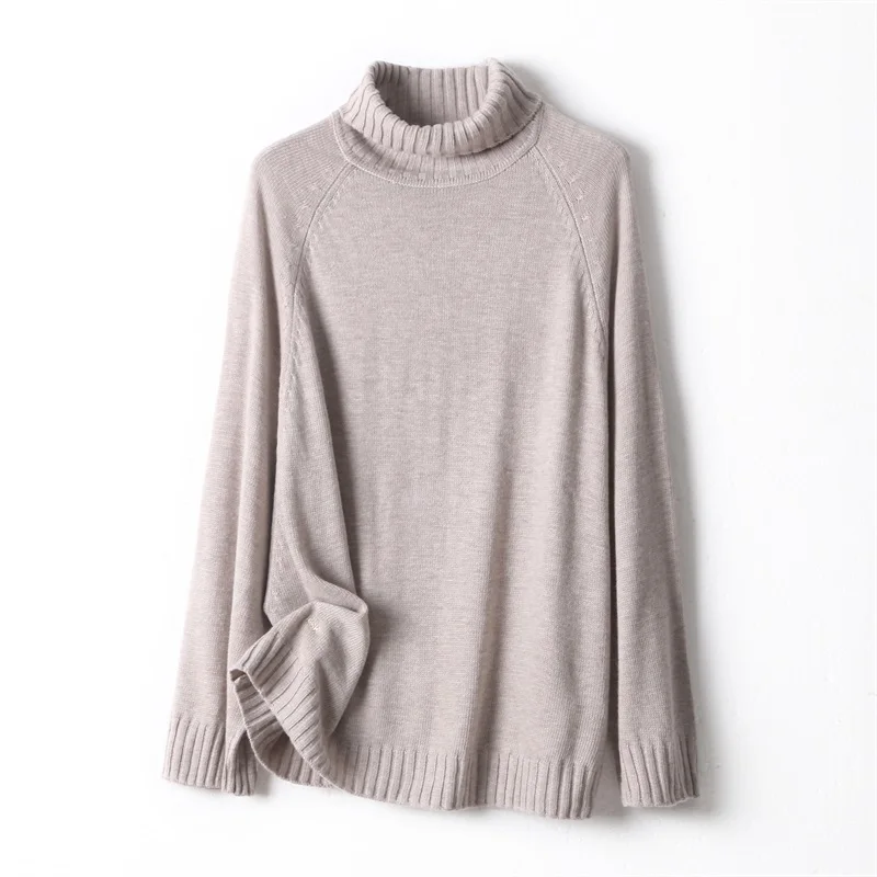 

Factory Direct Sales Casual Wool / Acrylic Breathable Turtleneck Sweater for Business Office and Daily Life