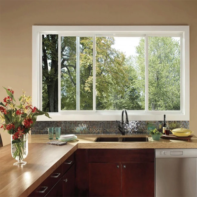 高品质畅销定制铝玻璃推拉窗厨房窗户烹饪室窗户
