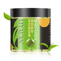 

LIYALAN private label natural organic exfoliating green tea matcha face scrub