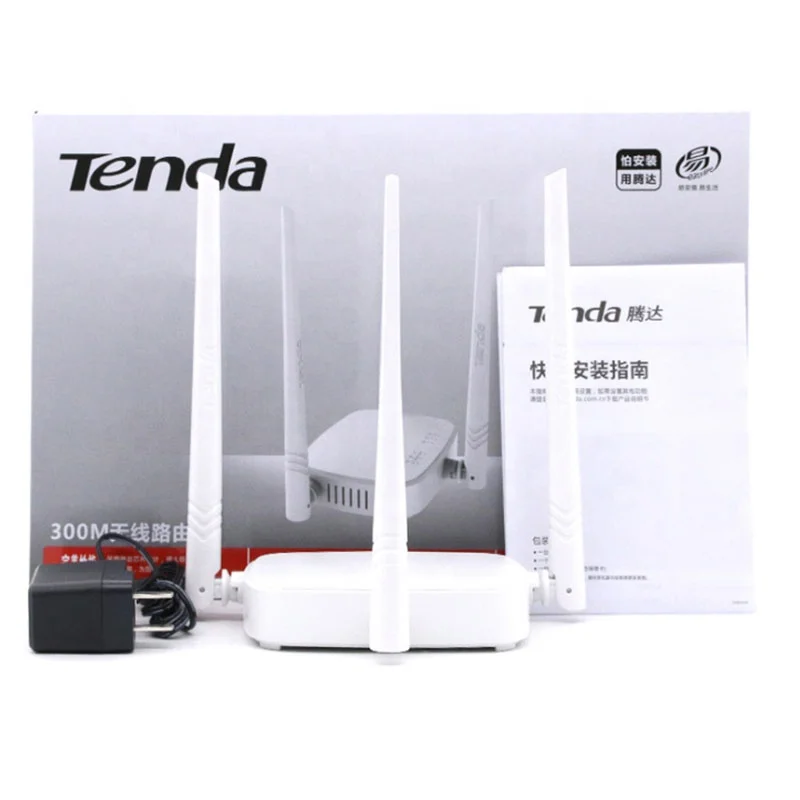 

wholesale English version Tenda N318 multi-language Interface easy Setup wireless WIFI Router, White black