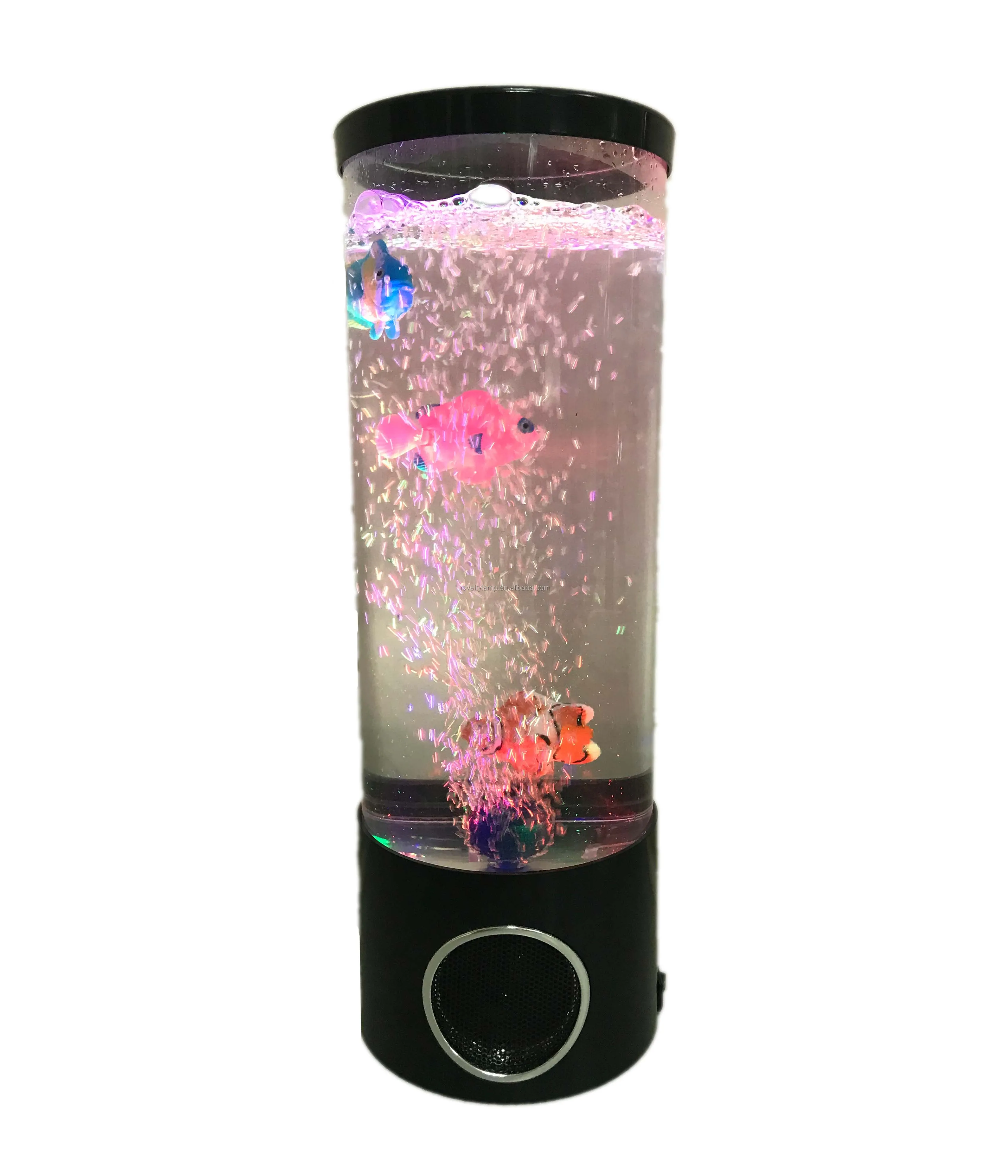 11inch Led Color Change Bubble Fish Aquarium Sea Life With Bluetooth ...