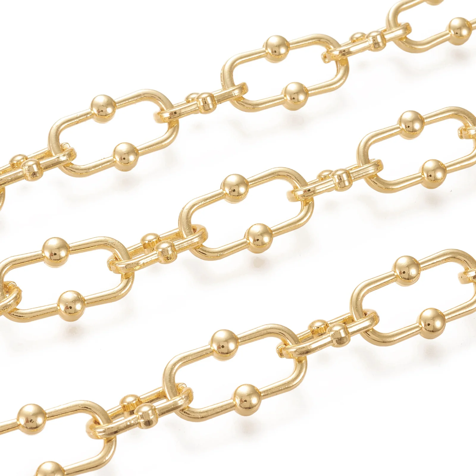 

PandaHall Real 18K Gold Plated Unwelded Large Brass Link Chains