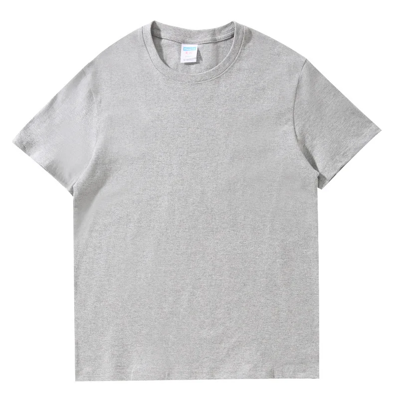 Combed Pure Cotton Round Neck Short Sleeved T-shirt Custom Printed logo Customization