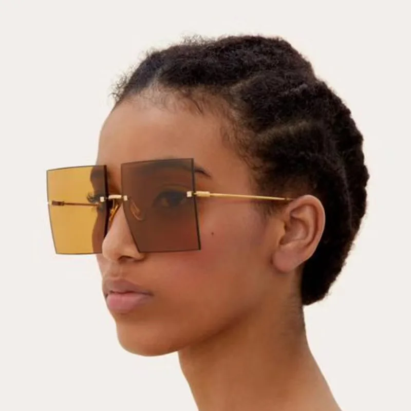 

Custom Logo Retro Design Oversized Square Shades Women Sunglasses for Men Accessories Eyewear Party Holiday Gift SunGlasses 2021