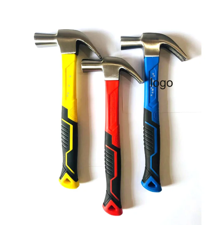 

Hardware hand tools  BRITISH Type claw hammer with new design TPR FIBERGLASS HANDLE