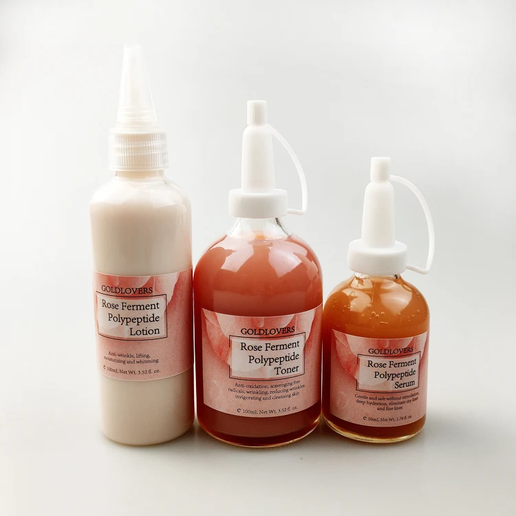 

Rose ferment peptide anti aging rose toner face toner, White