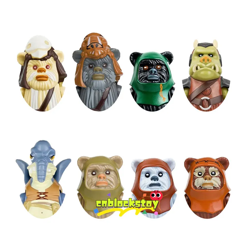 

Ewoks SW Space Wars Movie Block Figure Wicket Logray Teebo Tokkat Gamorrean Mini Bricks Building Block Figure Collect Toy PG8067