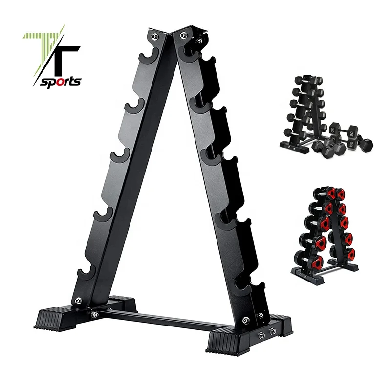 

TTSPORTS Factory Direct Fitness Solid Steel Dumbbell Weight Holder Fitness Equipment Accessory Dumbbell Set Stand, Black