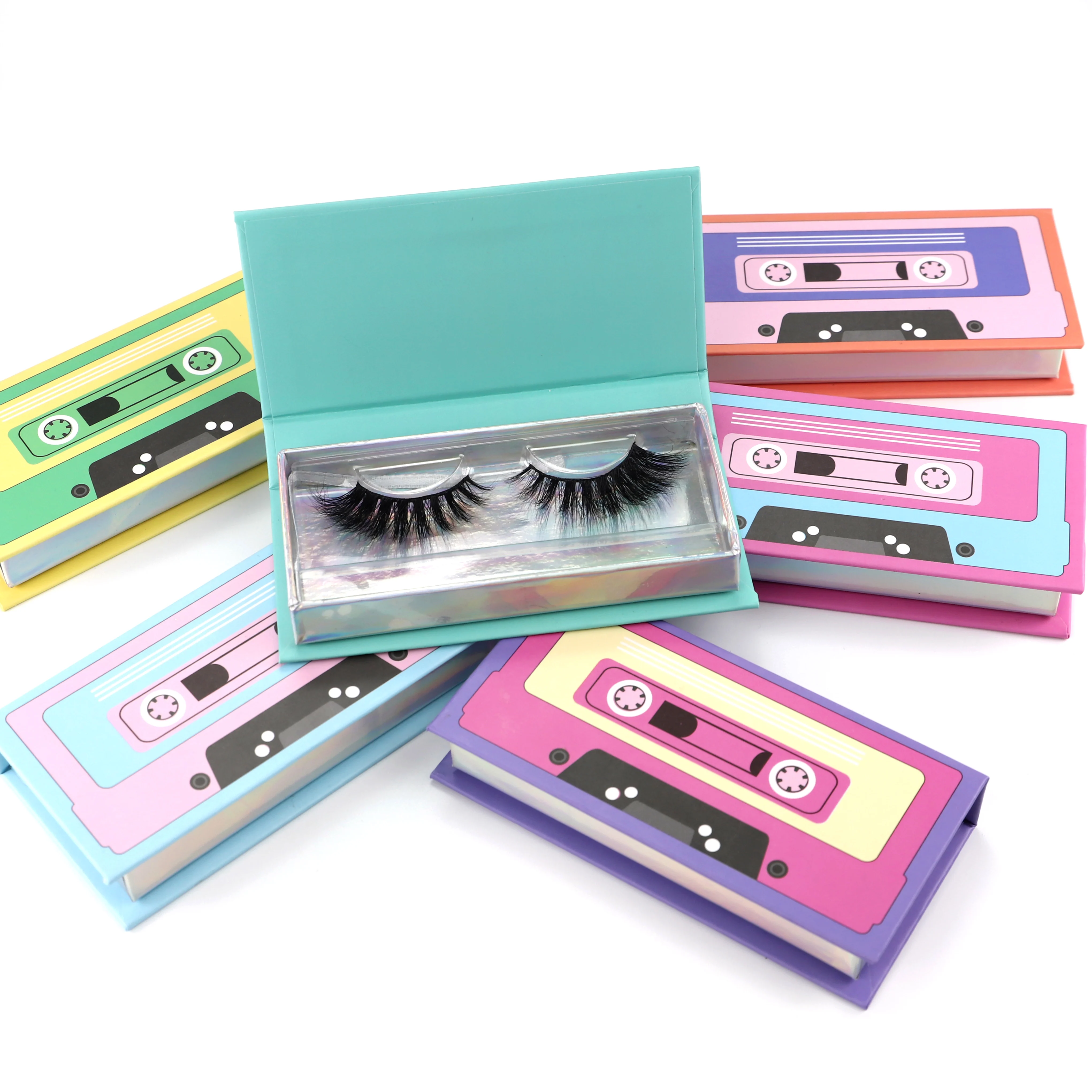 

Logo packaging 3d realmink lashes wholesale handmade 25mm lashes