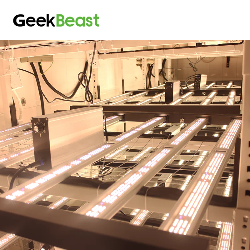 

US Free Shipping Geeklight 630w Geekbeast Pro UV IR Switch Mod Chip Full Spectrum LED Grow Lights Bar for Indoor Plant