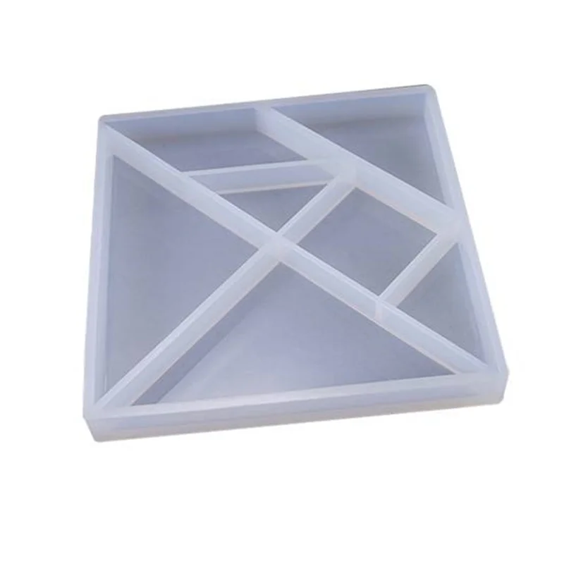 

044 High Quality 3D Silicone Mold Tools Tangram Silicone Molds For Resin Epoxy