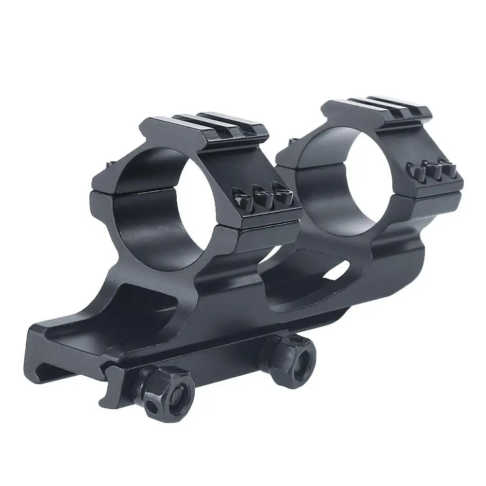 

Fyzlcion 25.4mm/30mm Heavy Duty Cantilever Weaver Reach Dual Ring Rifle Scope mount, Black