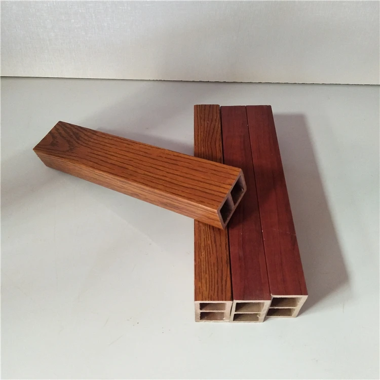Easy To Install Indoor Partition Wpc Composite Timber Wood Tube Log