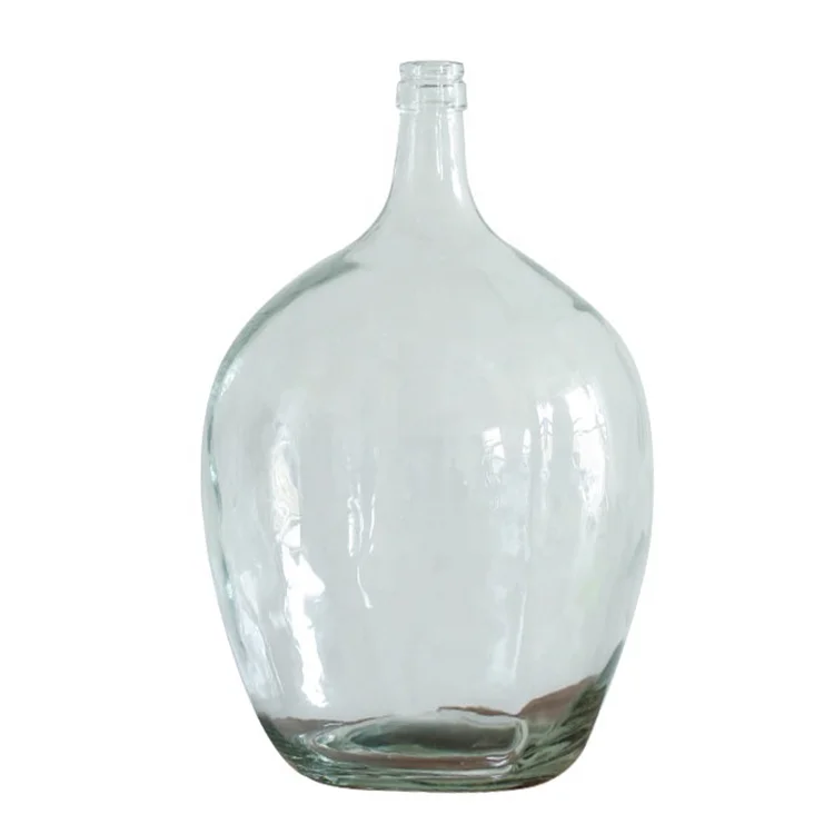 

Home decoration vase glass material large capacity transparent exquisite advanced vase, Clear