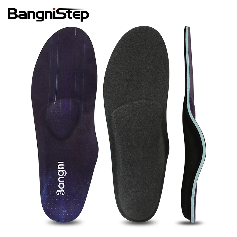 

Bangni Custom Latest Manufacture Flat Feet High Arch Support Orthotic Insoles