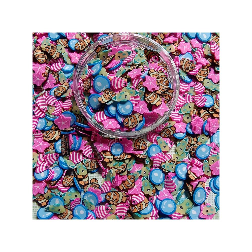 Fish Shell Star Mixed Sequins Polymer Clay Sprinkles Hot Soft Pottery Slices DIY Nail Art Decor Slime Filling Accessories