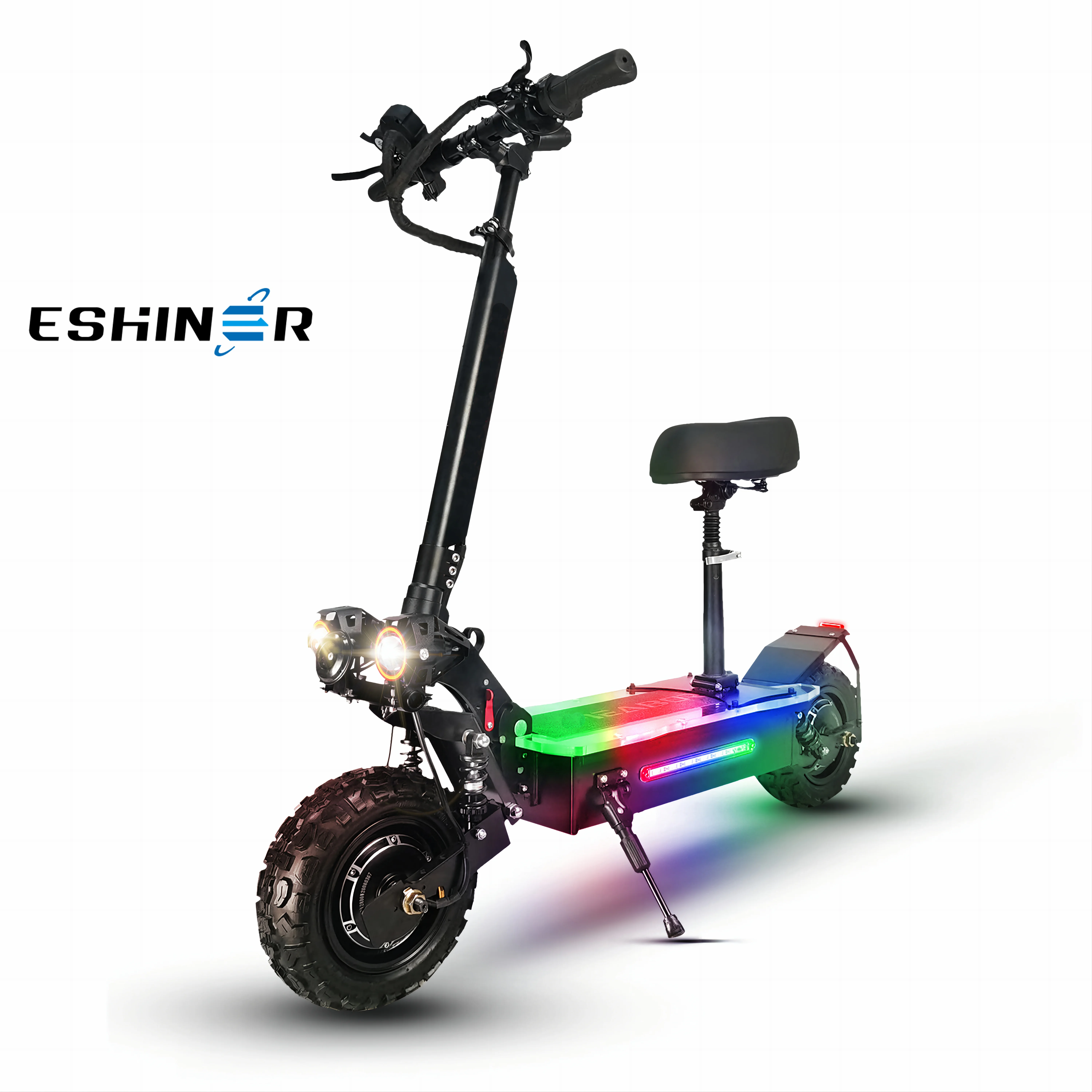 

EU STOCK 2023 ESHINER Q06 powerful 60v 5600w mobility scooter elderly fast e scooter with 11 inch of road tires