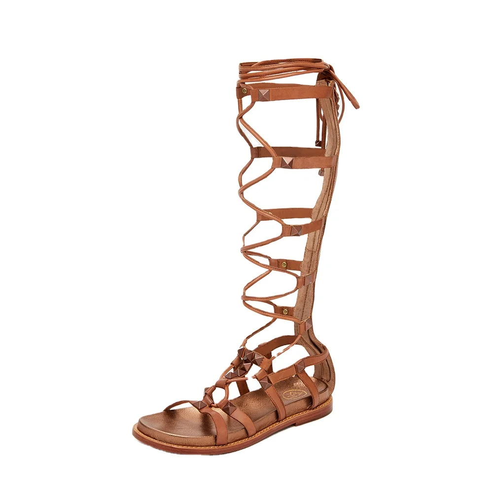 

Promotional Good Quality Bohemian Roman Strap Sandals Seaside Boots For Women