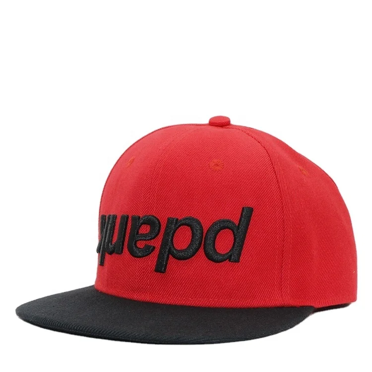 

New style 3d embroidery logo flat visor baseball hip hop snapback caps