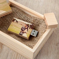 

Custom Wooden Usb Flash Drive, Pendrive Wood Usb Stick With Engraving Logo 16GB