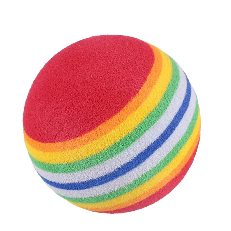 

Golf Sponge Color Solid Ball Children Toy Ball Junior Indoor Golf Practice EVA Rainbow golf balls, Customized