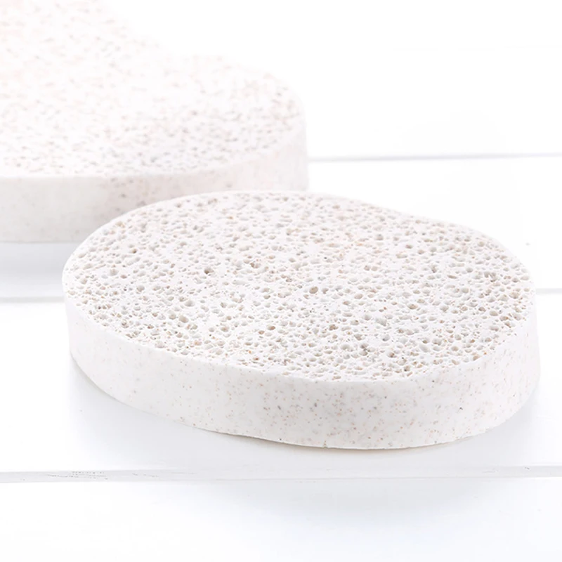 

Amazon hot sales Walnut fine particle natural face wash facial sponge, Natural color