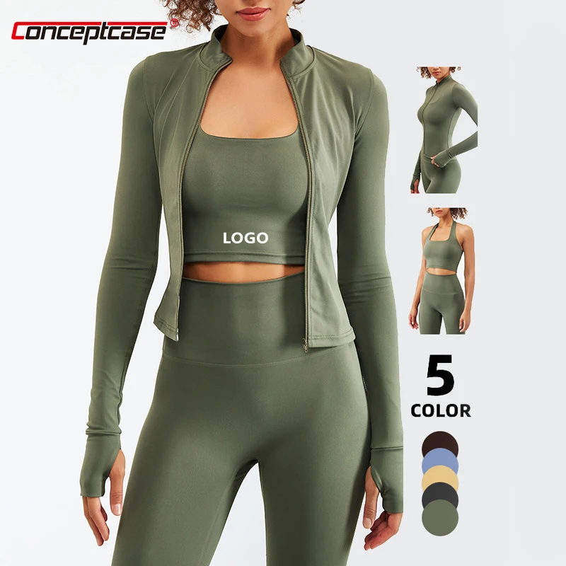 

Ropa Deportiva Ribbed Seamless Sportswear Yoga Fitness Workout Suit 5Pc Outfits Women Active Wear Gym Crop Top Legging Bra Set