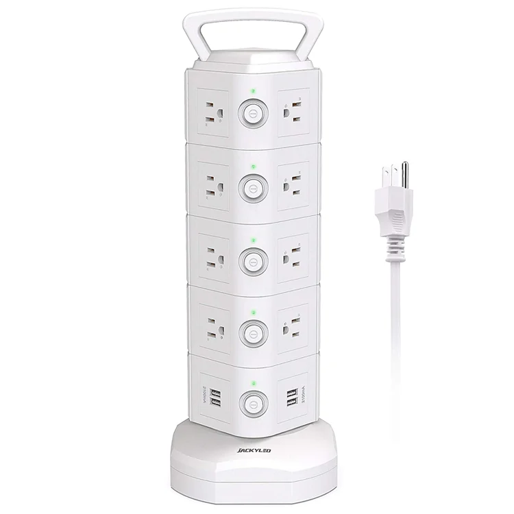 

Top selling products OEM ODM tower power strip 18 outlet power strip surge protector with usb ports