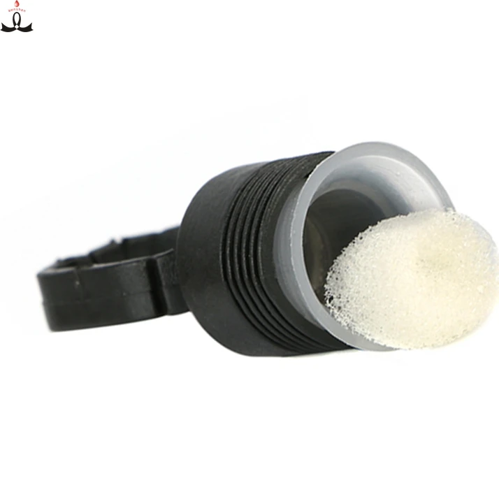 

Semi Permanent Makeup Sponge Cup Plastic Black Ink Cup Disposable Tattoo Ring Cup for Microblading